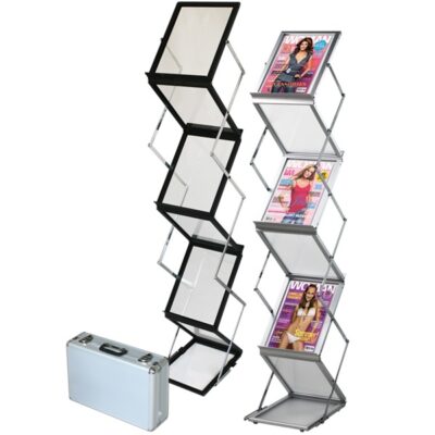 FLEX BROCHURE STAND, 6 x A5, Alu